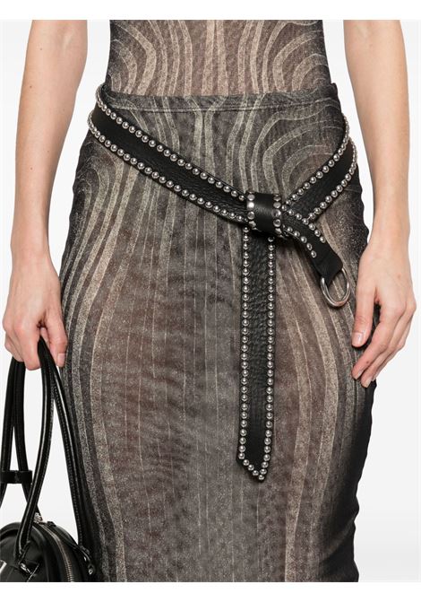 printed spiral long skirt woman black JEAN PAUL GAULTIER | 25/34-F-JU166-T587000203